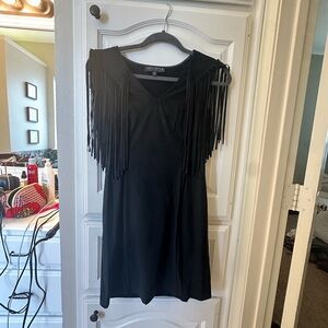 Black Fringe dress new with tags